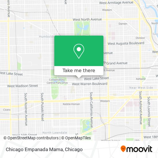 Mapa de Chicago Empanada Mama