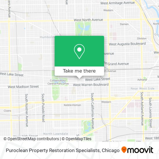 Puroclean Property Restoration Specialists map