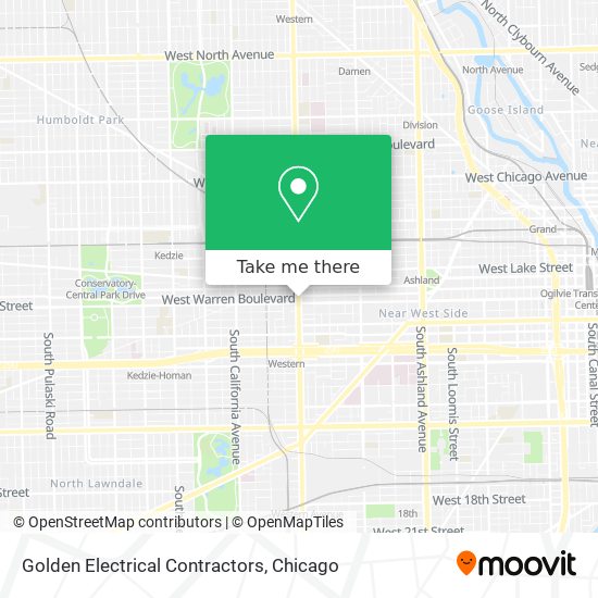 Golden Electrical Contractors map