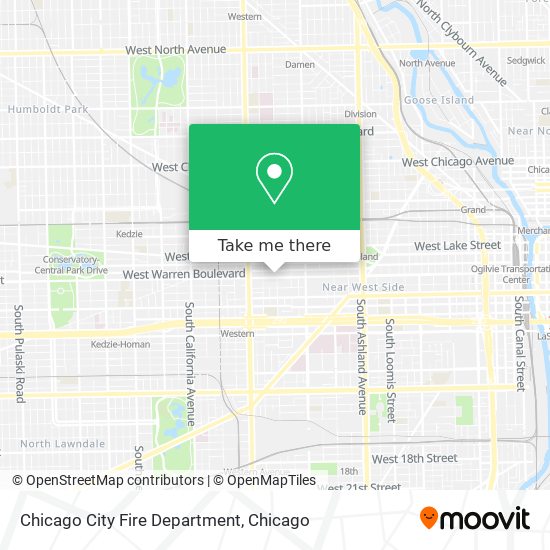 Mapa de Chicago City Fire Department