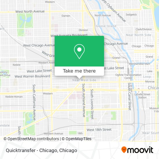 Mapa de Quicktransfer - Chicago