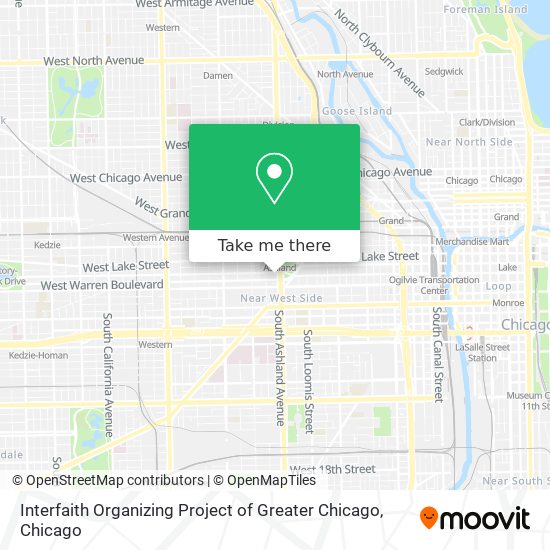 Mapa de Interfaith Organizing Project of Greater Chicago