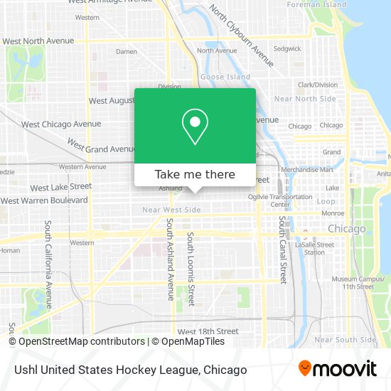 Ushl United States Hockey League map