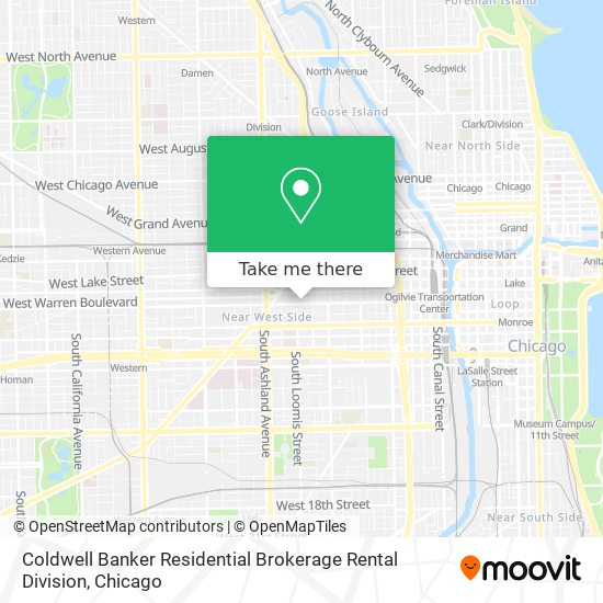 Coldwell Banker Residential Brokerage Rental Division map