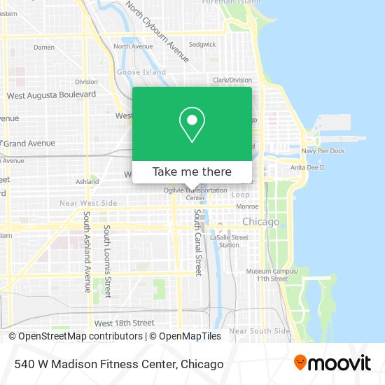 540 W Madison Fitness Center map