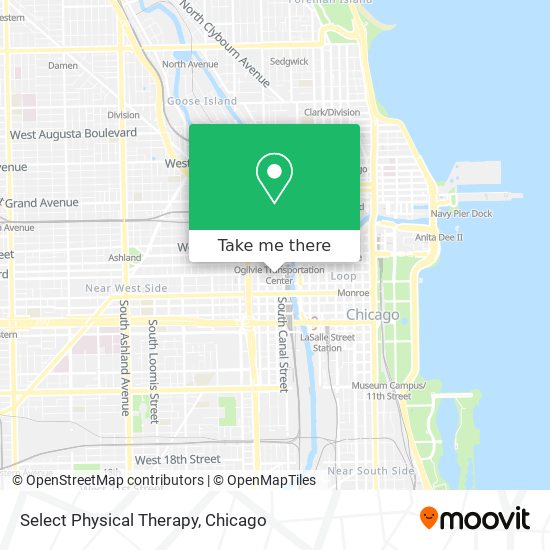 Mapa de Select Physical Therapy