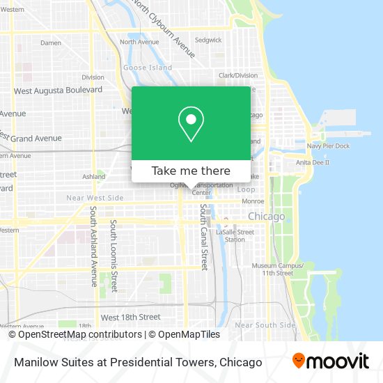 Manilow Suites at Presidential Towers map