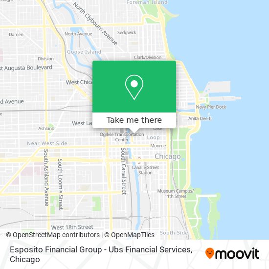 Mapa de Esposito Financial Group - Ubs Financial Services