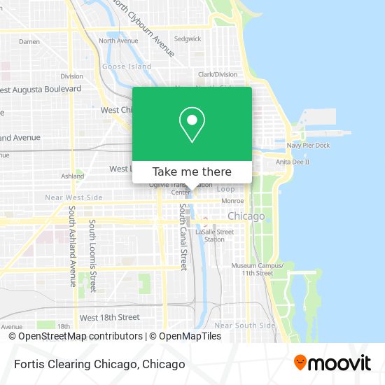 Mapa de Fortis Clearing Chicago