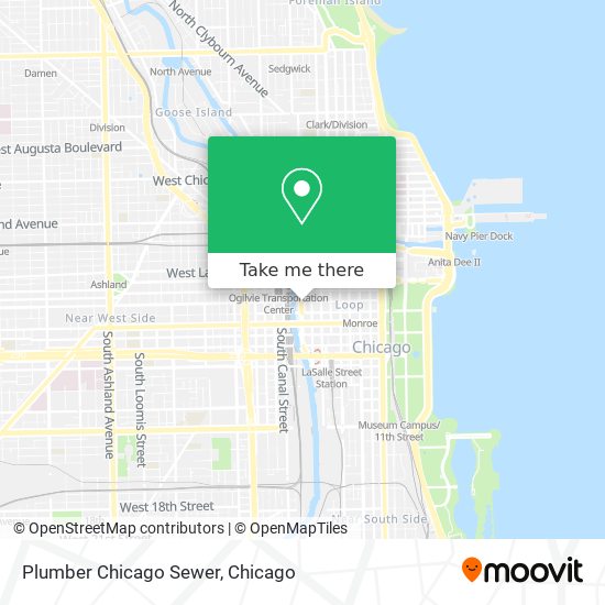 Mapa de Plumber Chicago Sewer