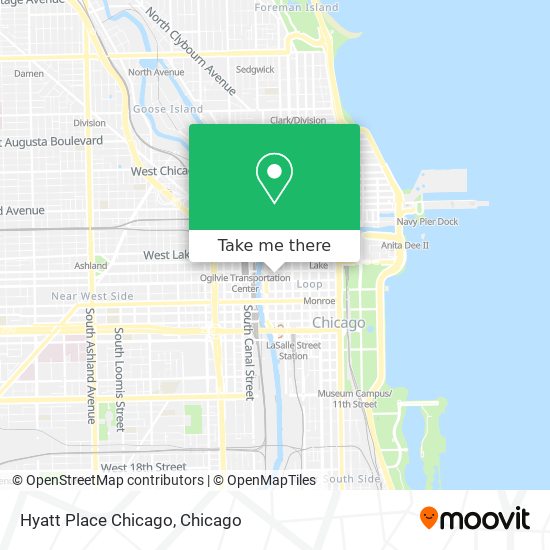 Hyatt Place Chicago map