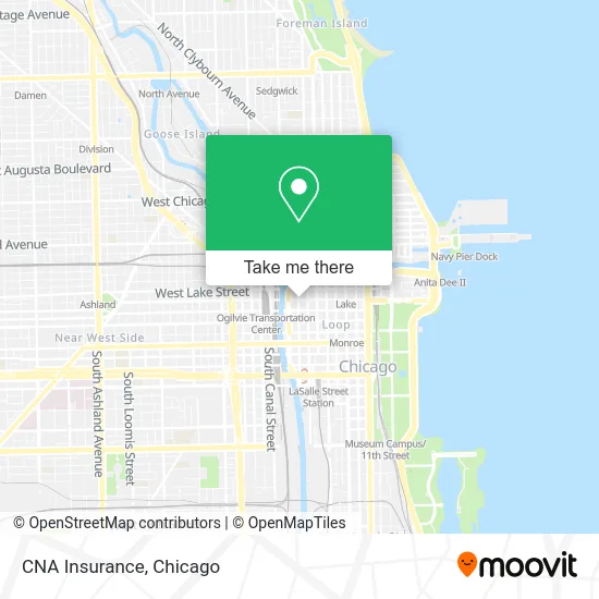 CNA Insurance map