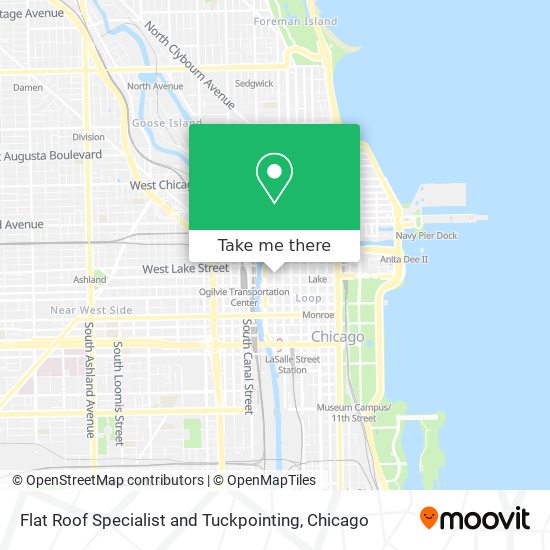 Flat Roof Specialist and Tuckpointing map