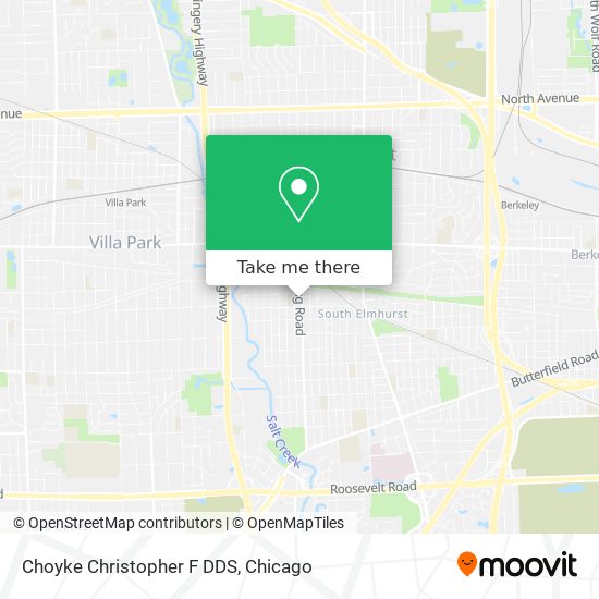 Choyke Christopher F DDS map