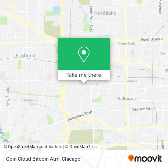 Mapa de Coin Cloud Bitcoin Atm