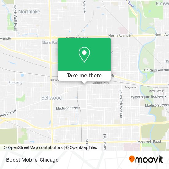 Mapa de Boost Mobile