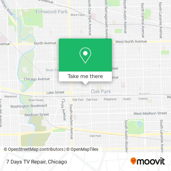 7 Days TV Repair map