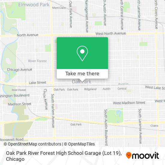 Oak Park River Forest High School Garage (Lot 19) map