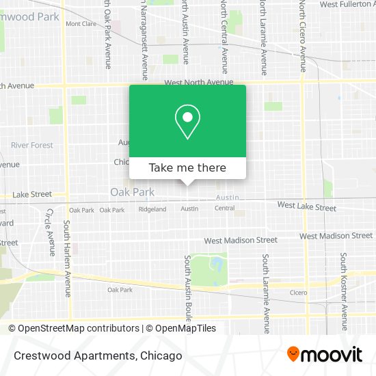 Mapa de Crestwood Apartments