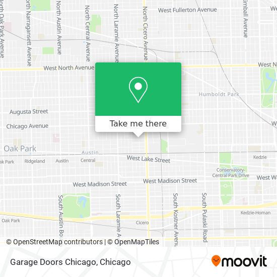 Garage Doors Chicago map