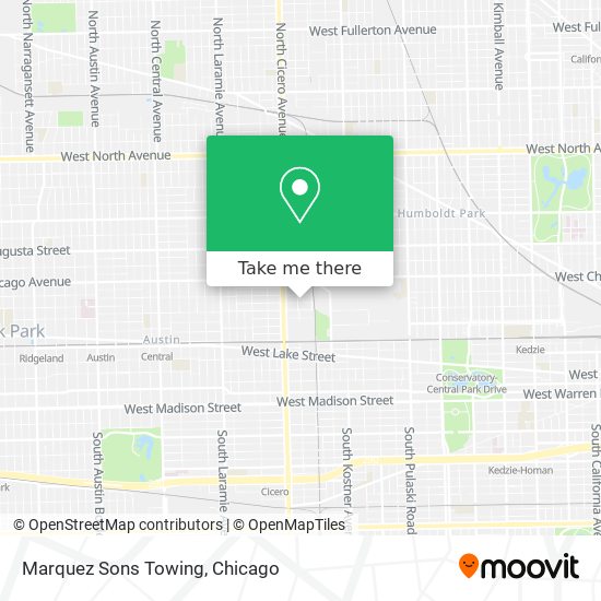 Marquez Sons Towing map