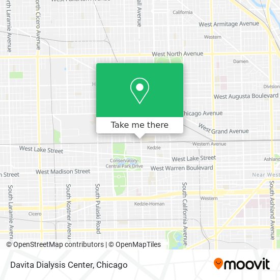 Davita Dialysis Center map