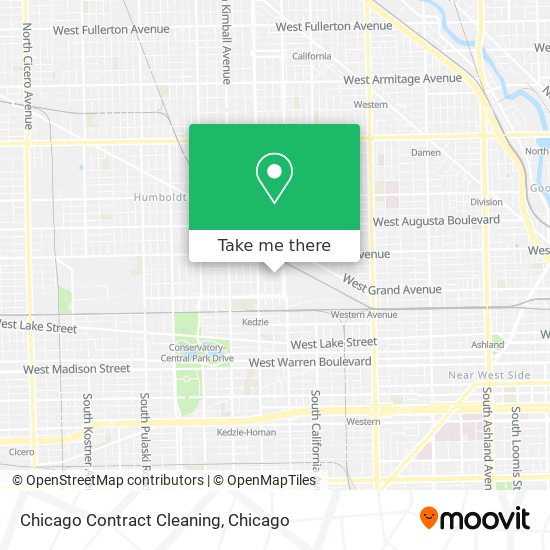 Chicago Contract Cleaning map