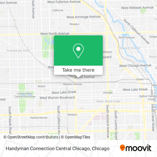 Handyman Connection Central Chicago map