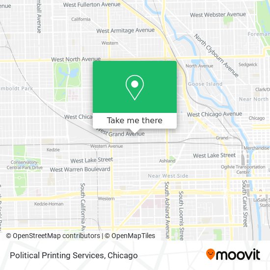 Political Printing Services map