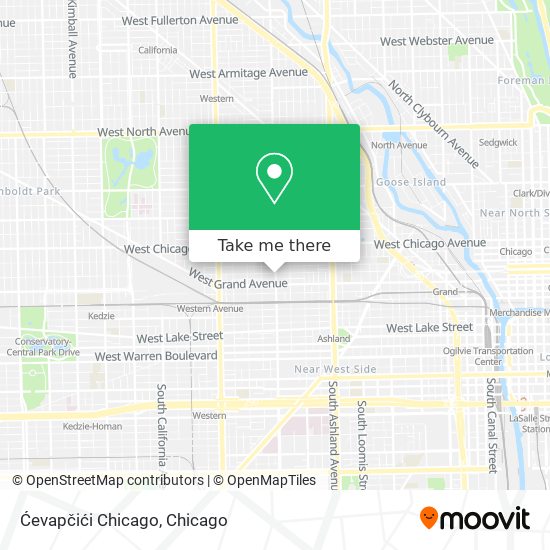 Ćevapčići Chicago map