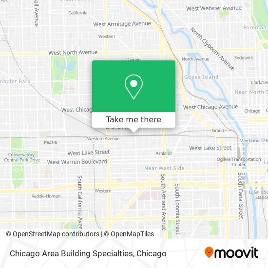 Chicago Area Building Specialties map