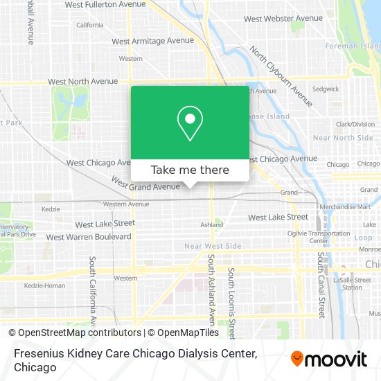 Mapa de Fresenius Kidney Care Chicago Dialysis Center