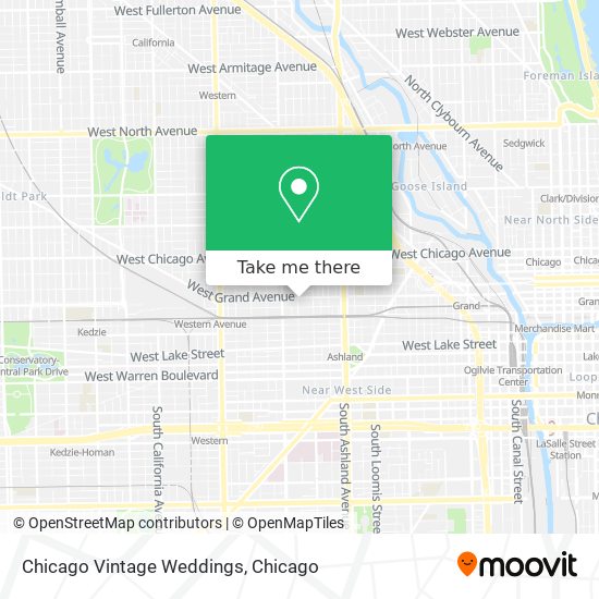 Mapa de Chicago Vintage Weddings