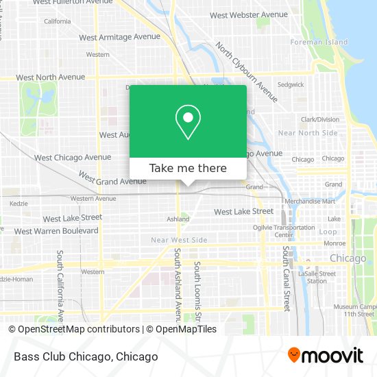 Bass Club Chicago map