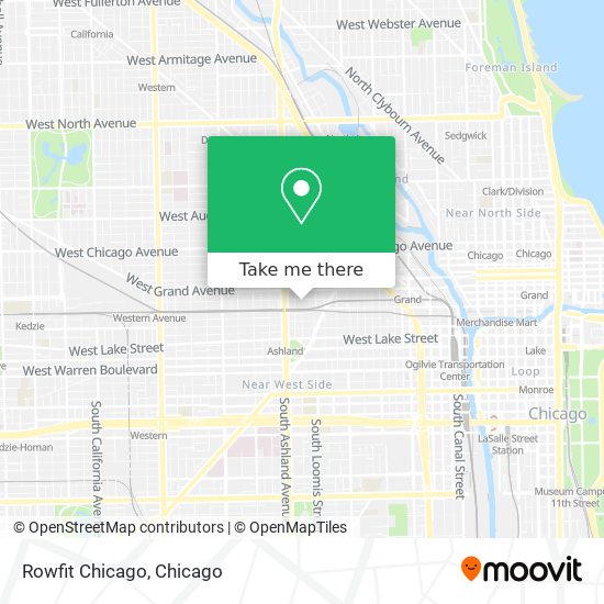 Rowfit Chicago map