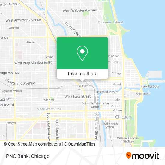 PNC Bank map