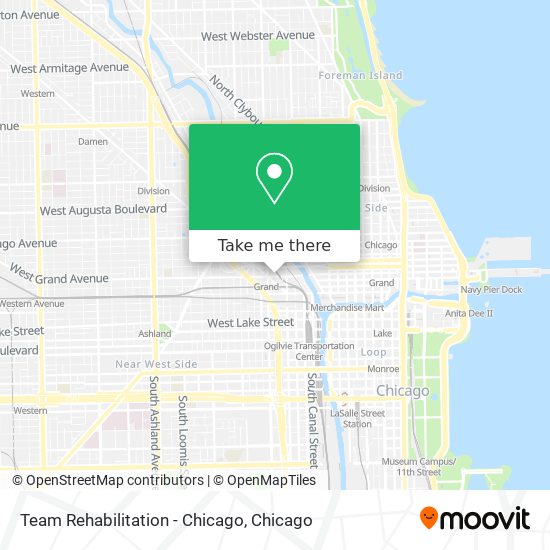 Mapa de Team Rehabilitation - Chicago