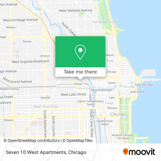 Mapa de Seven 10 West Apartments