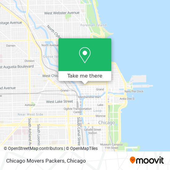 Mapa de Chicago Movers Packers