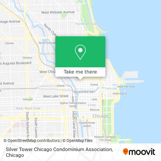 Silver Tower Chicago Condominium Association map