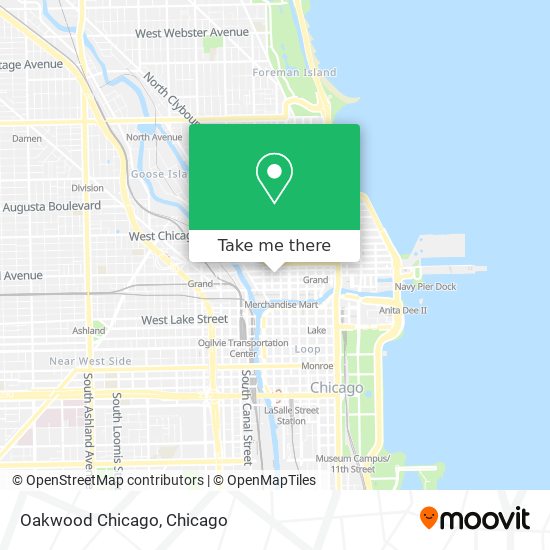 Oakwood Chicago map