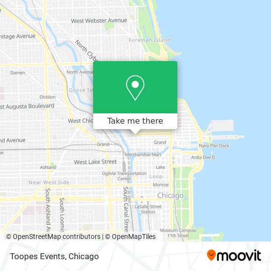 Toopes Events map