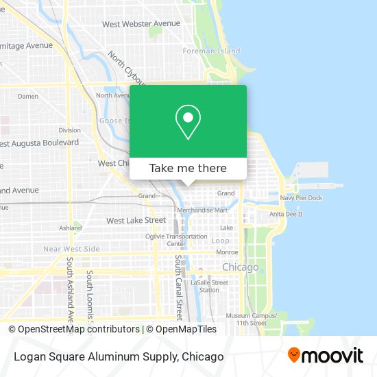 Mapa de Logan Square Aluminum Supply