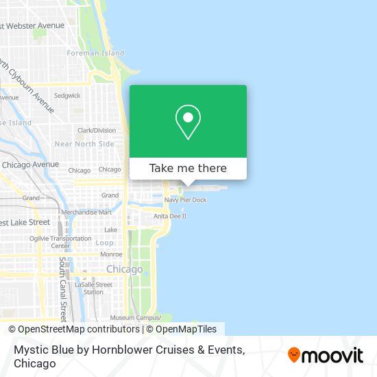 Mystic Blue by Hornblower Cruises & Events map