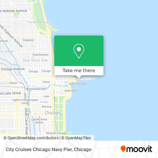 Mapa de City Cruises Chicago Navy Pier