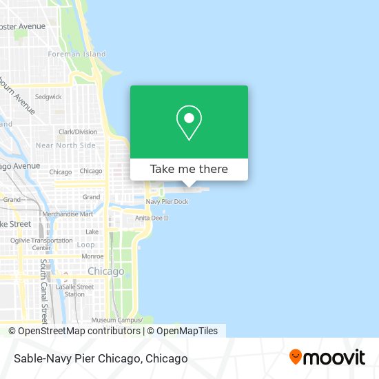 Mapa de Sable-Navy Pier Chicago