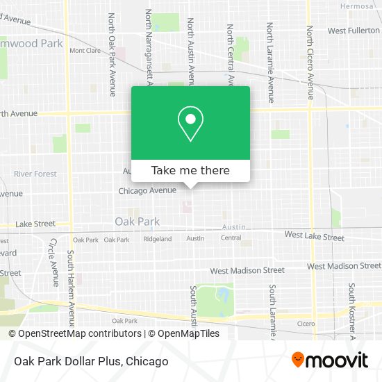 Mapa de Oak Park Dollar Plus