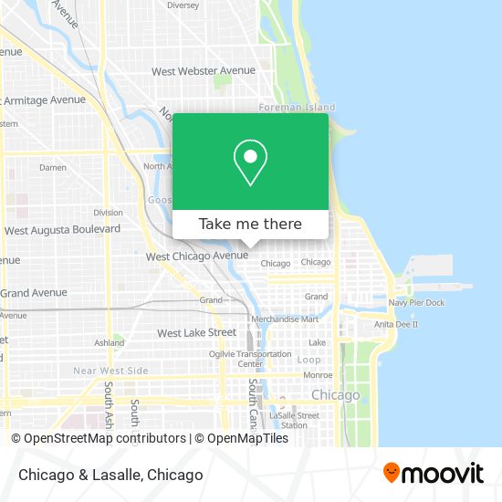 Chicago & Lasalle map