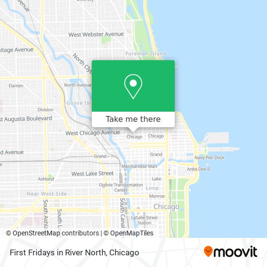 First Fridays in River North map