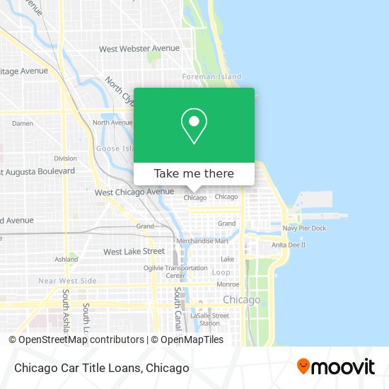 Chicago Car Title Loans map